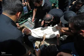 مراسم تشییع و خاکسپاری حافظ قرآن پاسدار شهید احسان ذاکری
