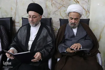مجلس ترحیم آیت الله فیاض و گرامیداشت شهدای جنگ ۱۲ روزه در حرم بانوی کرامت