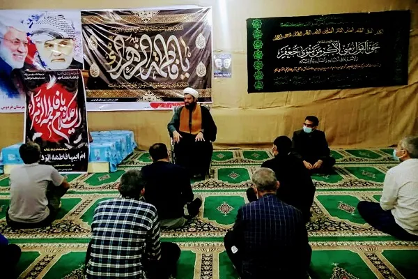 آئین سوگواری «بانوی آب و آينه» در فردوس برگزار شد