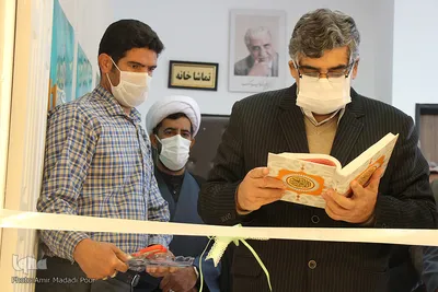 گشایش نمایشگاه آثار جشنواره ملی خوشنویسی رضوی در بیرجند