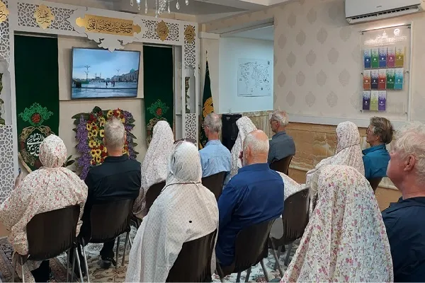 Dutch, German Tourists Visit Imam Reza Shrine