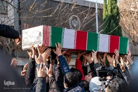 تشییع پیکر مطهر ۴ شهید گمنام دفاع مقدس در کرج‎‎
