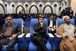 از سمت راست حجت‌الاسلام بلک مدیرکل تبلیغات اسلامی خوزستان، غلامرضا شریعتی استاندار خوزستان و احمد ابوالقاسمی مدیر رادیو قرآن 