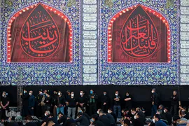 خیمه سوزان غروب عاشورا در میدان امام حسین(ع)
