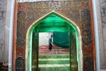 غبارروبی آستان مقدس امامزاده حمزه(س)