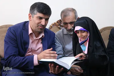 دیدار نمایندگان جامعه قرآنی با خانواده شهید مدافع حرم «مصطفی صدرزاده»