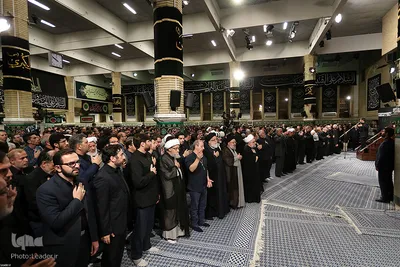 دومین شب عزاداری حضرت اباعبدالله الحسین (ع) در حسینیه امام‌خمینی(ره)
