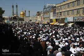مراسم تشییع پیکر شهید آیت‌الله سلیمانی در شهر مقدس قم