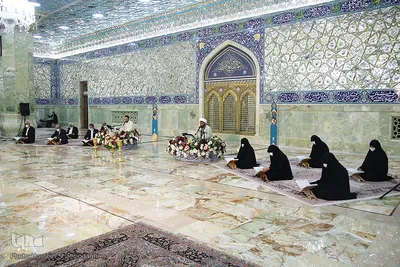 ترتیل‌خوانی در حرم حضرت معصومه(س)