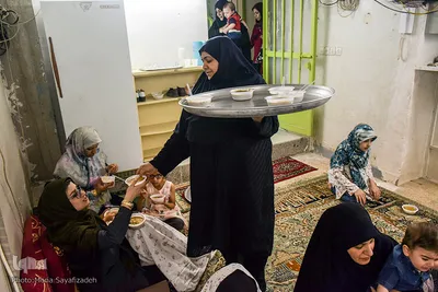لحظه افطار در مساجد 