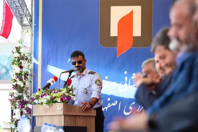 مراسم رژه ناوگان آتش‌نشانی اصفهان