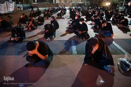 مراسم عزاداری شب چهارم محرم در هیئت میثاق با شهدا در دانشگاه افسری امام علی(ع) تهران