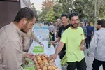 ایستگاه صلواتی به مناسبت ولادت امام حسن عسکری(ع) در ملایر‎