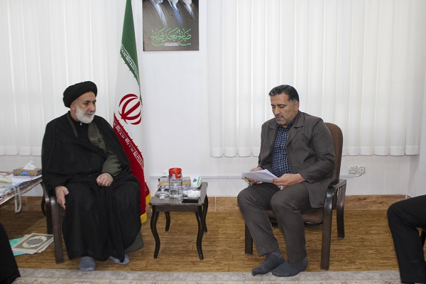 دیدار سیروس رضایی، رئیس جهاددانشگاهی چهارمحال و بختیاری با امام جمعه شهرکرد