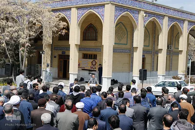 تجمع دانشجویان دانشگاه تبریز در اعتراض به اقدام آمریکا علیه سپاه