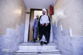 حجت الاسلام نصرالله پژمانفر، رییس کمیسیون فرهنگی مجلس شورای اسلامی در جشنواره قرآنی فجر دارالقرآن خانه کارگر