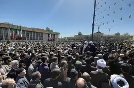تشییع پیکر طلبه شهید همدانی حجت الاسلام مصطفی قاسمی