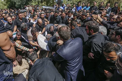 تشييع و خاكسپاري پيكر جانباز قهرمان بهمن گلبارنژاد
