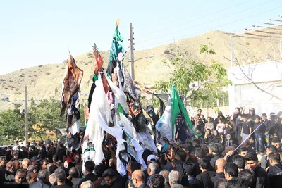 عزاداری روز عاشورا در روستای محمود آباد بیرجند