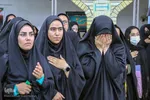 آئین وداع با پیکر شهید عبدالله اسکندری در شهرستان خرامه