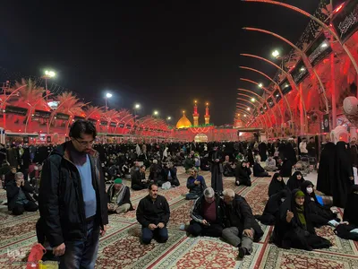 حال و هوای بین الحرمین در شام شهادت حضرت زینب(س)