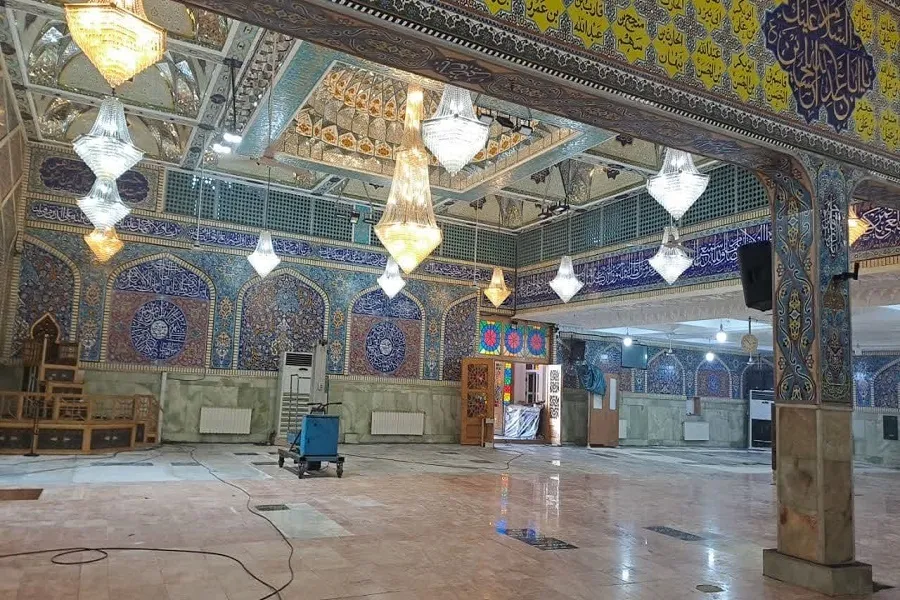 حریق در حرم سیدجلال الدین اشرف خسارت چندانی نداشت