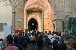 Worshippers at Al-Aqsa, Ibrahimi Mosques Voice Solidarity with Palestinian Prisoners