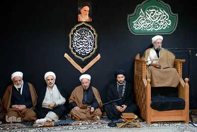 مراسم عزاداری شهادت حضرت فاطمه (س) در بیت امام جمعه تبریز