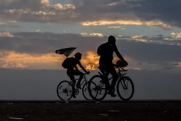 دوچرخه‌سوار ناجا به کربلا رسید