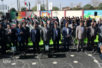 ⁨مراسم افتتاح آموزشگاه شهدای دانایی در روستای حصار قاضی بخش جواد آباد