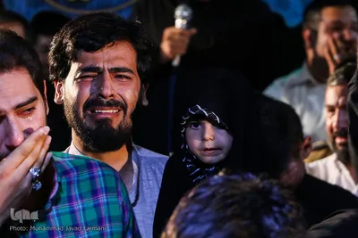 وداع با پیکر شهید مدافع حرم حیدر جلیلوند