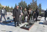 غبارروبی گلزار شهدا و کاشت نهال به یاد شهدا/خرم آباد