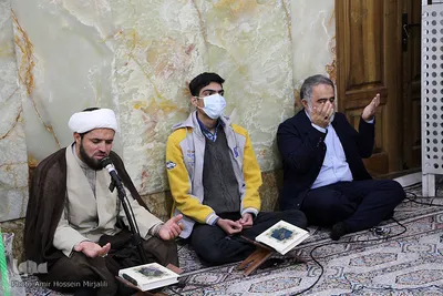 غبار روبی امامزاده جعفر (ع) یزد به مناسبت میلاد حضرت زینب کبری (س)‎‎