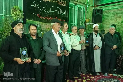 برگزاری یادواره شهدا و تجلیل از خانواده شهدای نیروی انتظامی منطقه ارسباران در شهرستان اهر