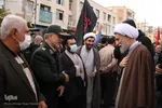 مراسم تشییع پیکر مطهر روحانی شهید مدافع امنیت در شیراز
