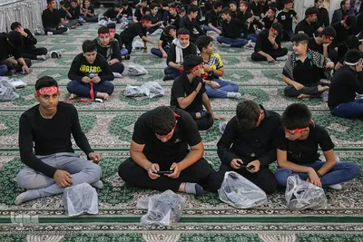 تجمع نوجوانان عاشورایی در حرم حضرت عبدالعظیم حسنی(ع)