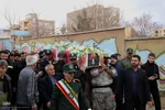 مراسم تشییع و تدفین شهید "احسان غمی تازه کندی" اولین شهید اهری جنگ رمضان در اهر
