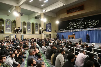سوگواری ضربت خوردن حضرت امیرالمؤمنین(ع) در حسینه امام خمینی(ره)