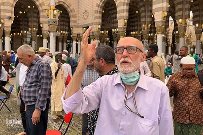 حال و هوای زائران ایرانی در حرم مطهر نبوی را در ایام حج تمتع