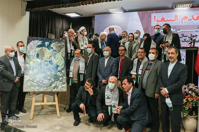 آیین تجلیل از سفیر پیشین فلسطین در تهران