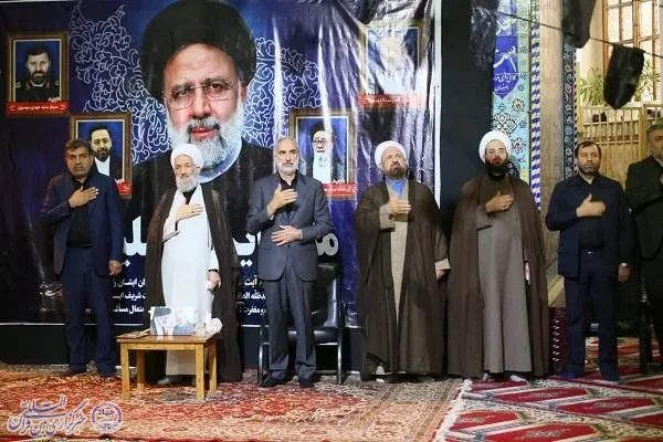 آیین تکریم و بزرگداشت سیدالشهدای خدمت، خادم الرضا(ع) آیت‌الله سیدابراهیم رئیسی و همراهان شهیدشان