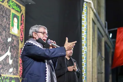 مراسم عزاداری شب سوم محرم در مسجد جامع زنجان
