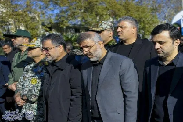 تشییع پیکر پاک ۱۱ شهید گمنام دوران دفاع مقدس  در ساری
