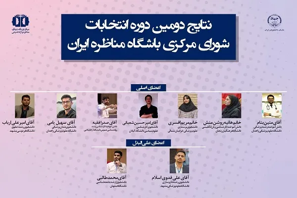 اعضای شورای مرکزی دومین دوره باشگاه مناظره ایران انتخاب شدند