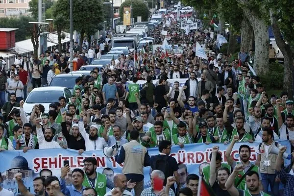 İstanbul'da Siyonist Rejim karşıtı yürüyüş