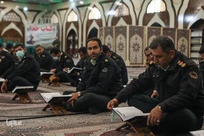 جلسه قرآن استاد حبیب مهکام در ستاد فرماندهی انتظامی تهران بزرگ