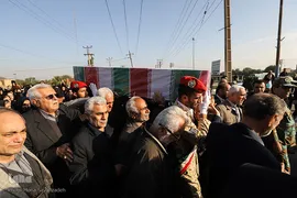 مراسم تشییع پیکر شهید«مجتبی عباس‌نژاد» از شهدای سانحه هوایی در اهواز