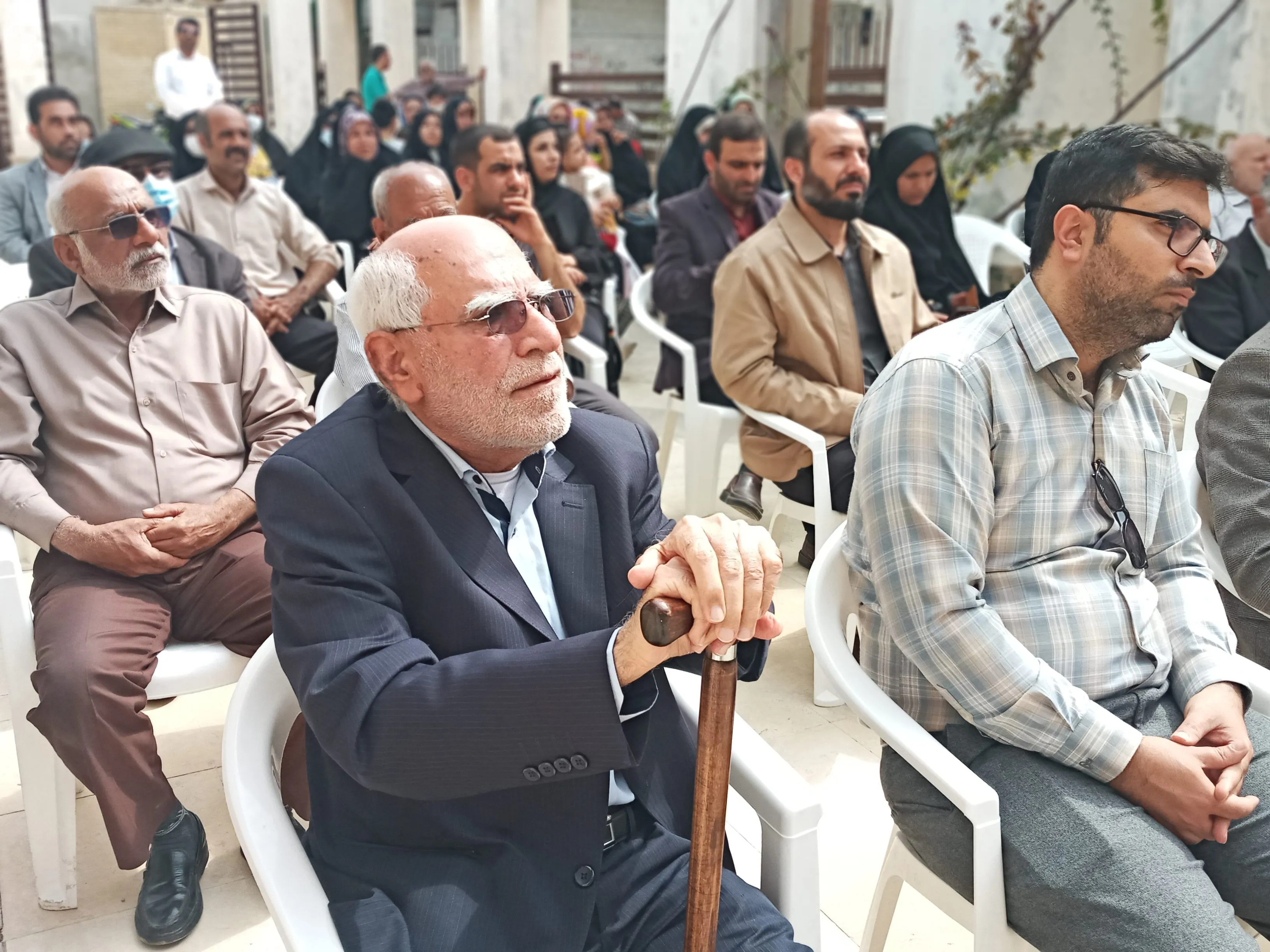 بزرگداشت کاتب «قرآن رمزدار» در محله صدف بوشهر + فیلم و عکس