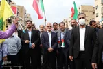 حضور جهادگران جهاد دانشگاهی خوزستان در اجتماع مردم اهواز در حمایت از فلسطین