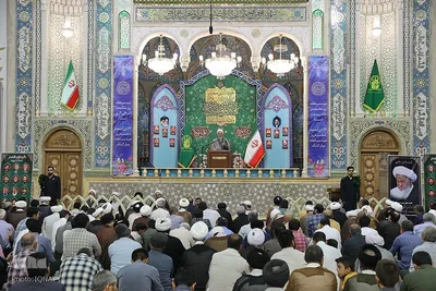 مجلس ترحیم آیت الله فیاض و گرامیداشت شهدای جنگ ۱۲ روزه در حرم بانوی کرامت